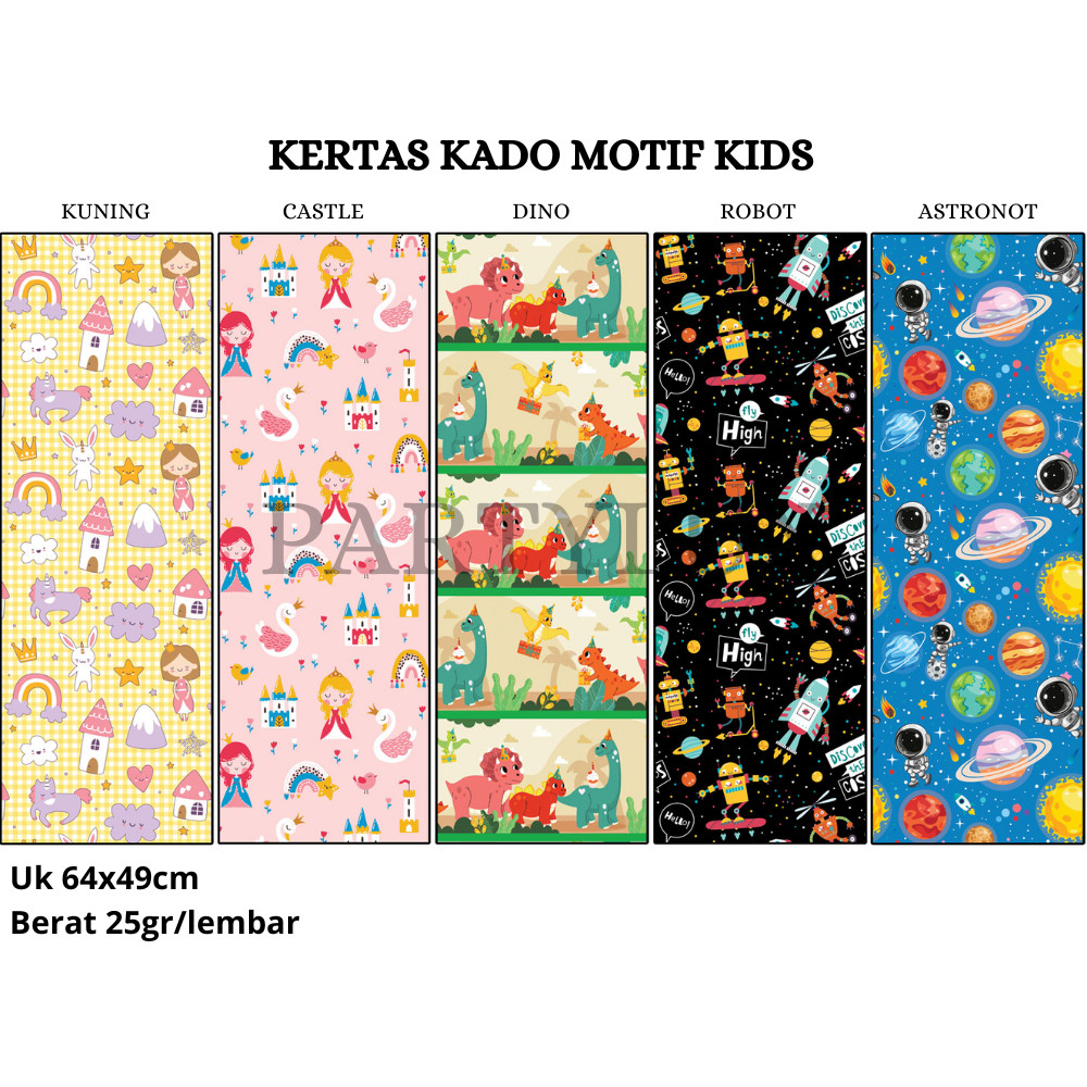 

[ECER] KERTAS KADO MOTIF KIDS / GIFT WRAPPING PAPER
