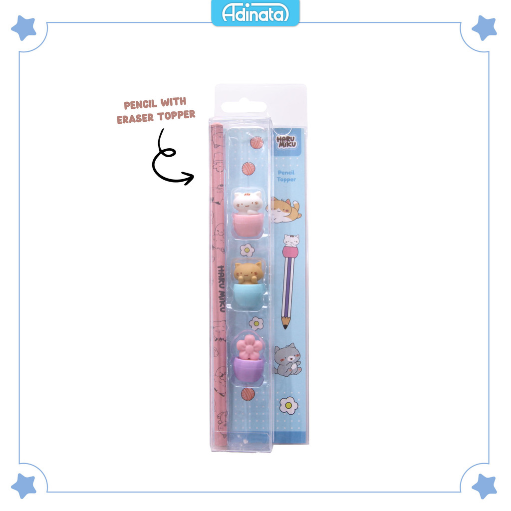 

Haru Miku Pencil with Topper 2452-2504 Blue / Pensil / Alat Tulis - Adinata