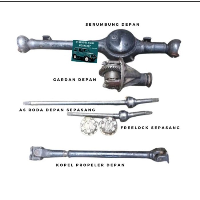 Paket Gardan Depan 4x4 Jimny Katana Paket Hemat Tanpa TransferCase Untuk Bagian Gardan Depan Saja