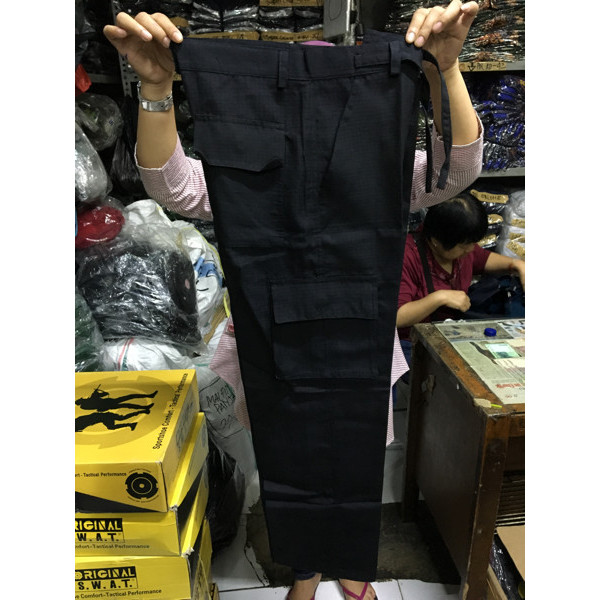 Celana PDL Satpam Celana PDL Security Celana Kerja - M, Hitam BS