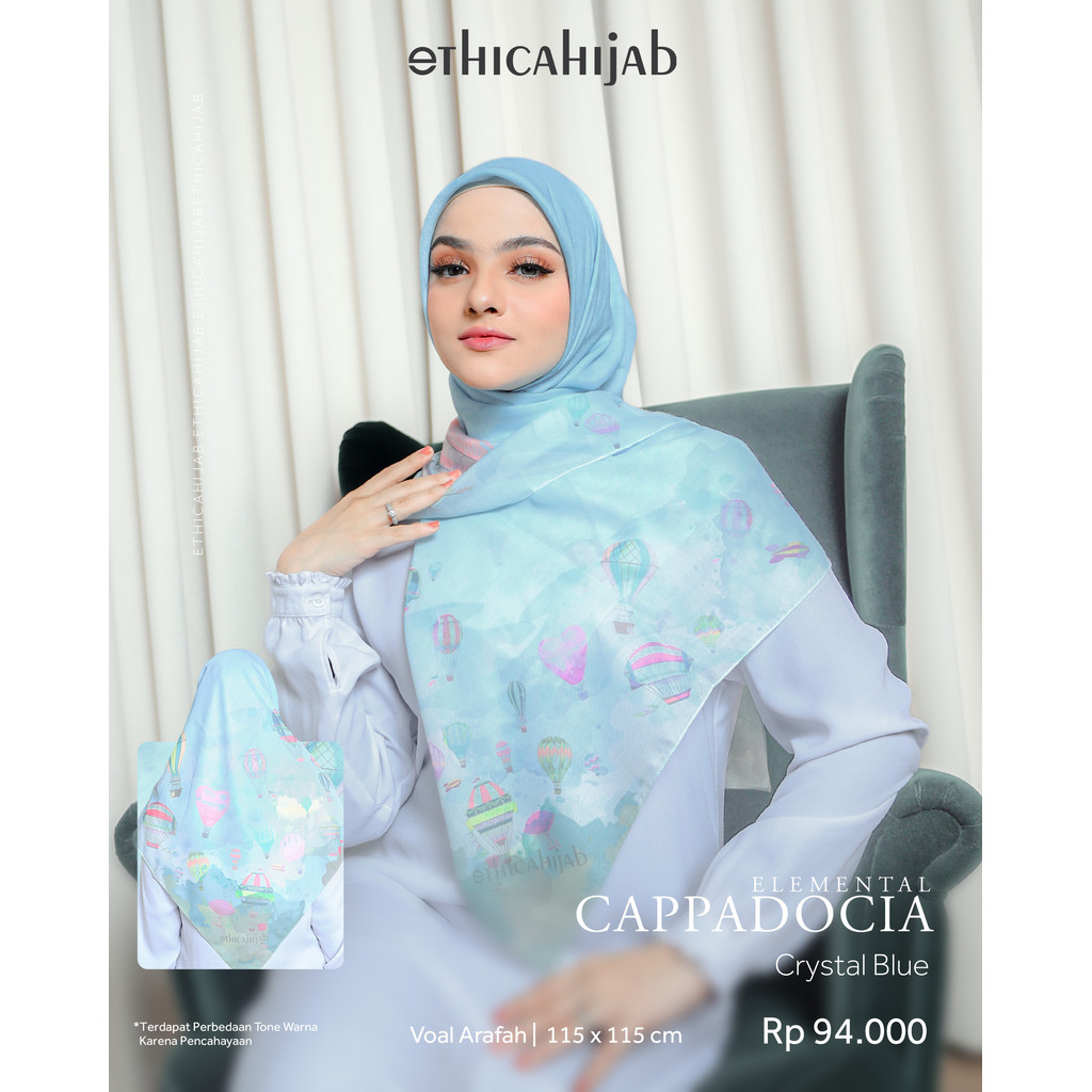 Hijab Segiempat Motif Elemental Cappadocia Voal Premium By Ethica Hijab