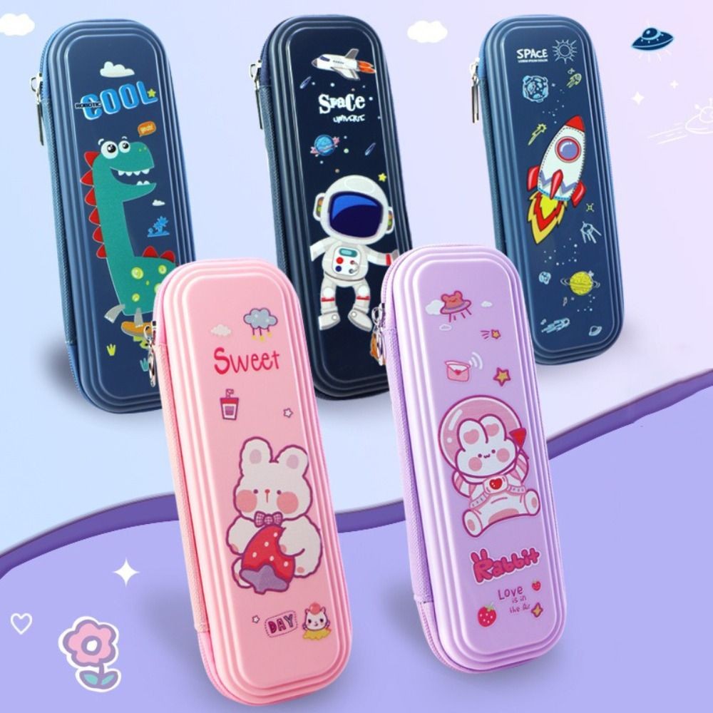 

Cute Astronauts/Rabbits/Dinosaurs Pencil Case Large Capacity Portable Pen Bag Pen Box Gift