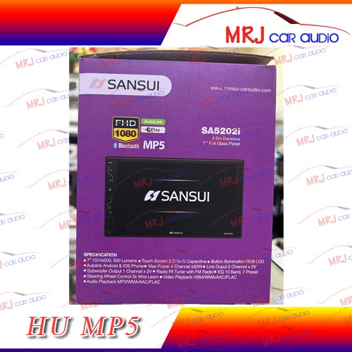 Head unit Sansui Sa5202i Mp5 Deckless Autolink double din 7 inch