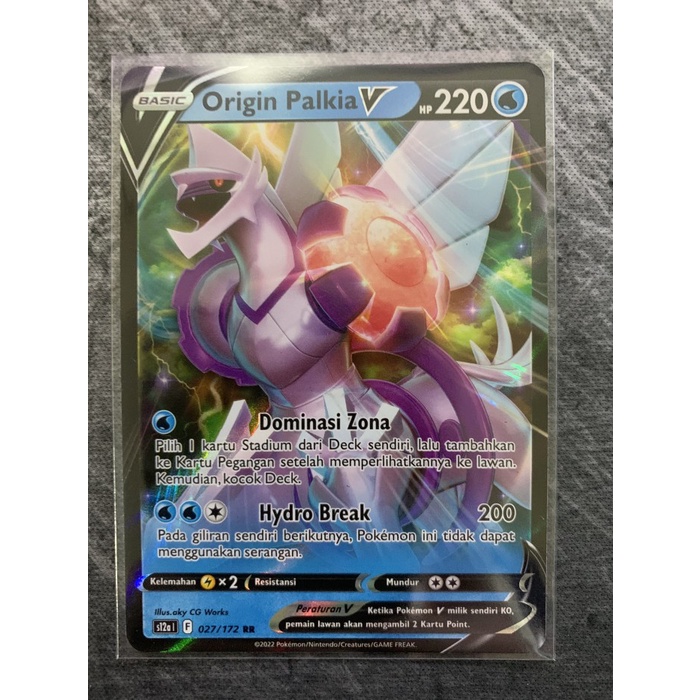 Origin Palkia V VSTAR Semesta RR s12a Kartu Pokemon TCG Indonesia