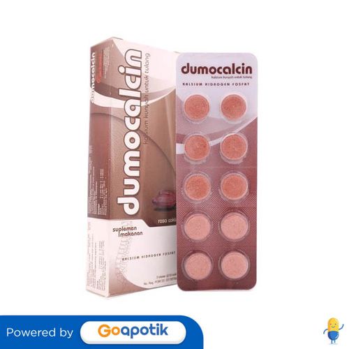 Dumocalcin 500 Mg Rasa Chocolate Box 30 Tablet