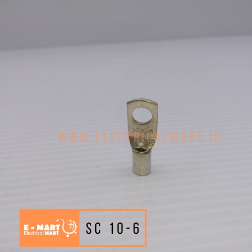 SKUN KABEL TEMBAGA SC 10 - 6 / Skun CU 10mm M6