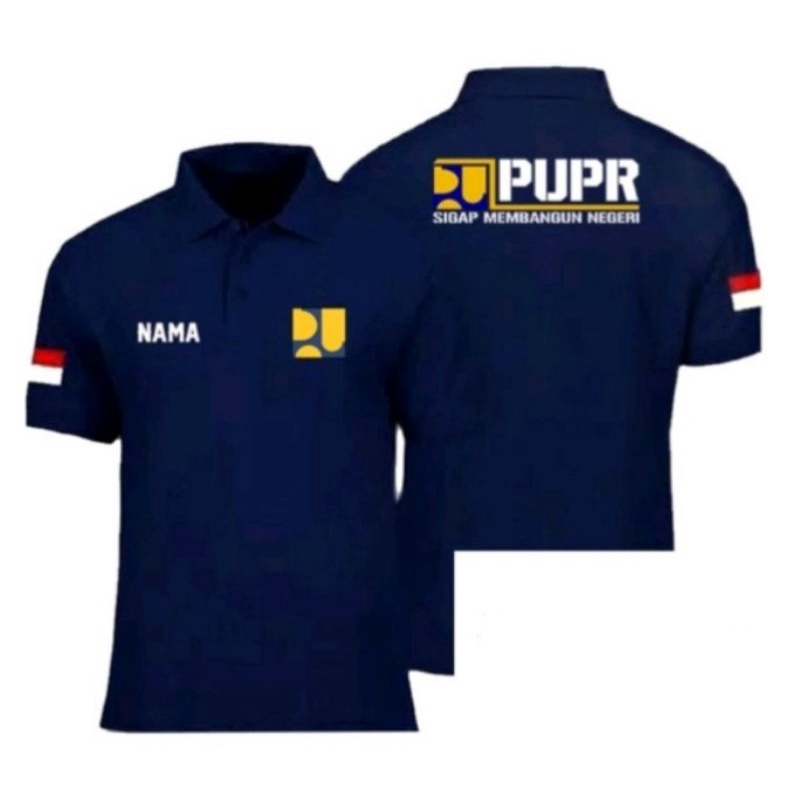 Terbaru kaos polo PUPR full bordir Terlaris