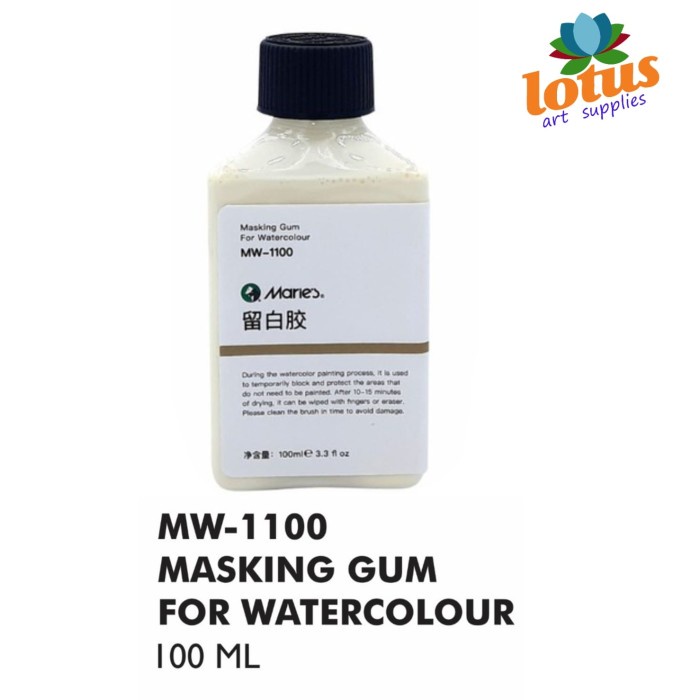 

Promo Bongkar Gudang MARIES Masking Gum for Watercolor 100ML - Masking Fluid