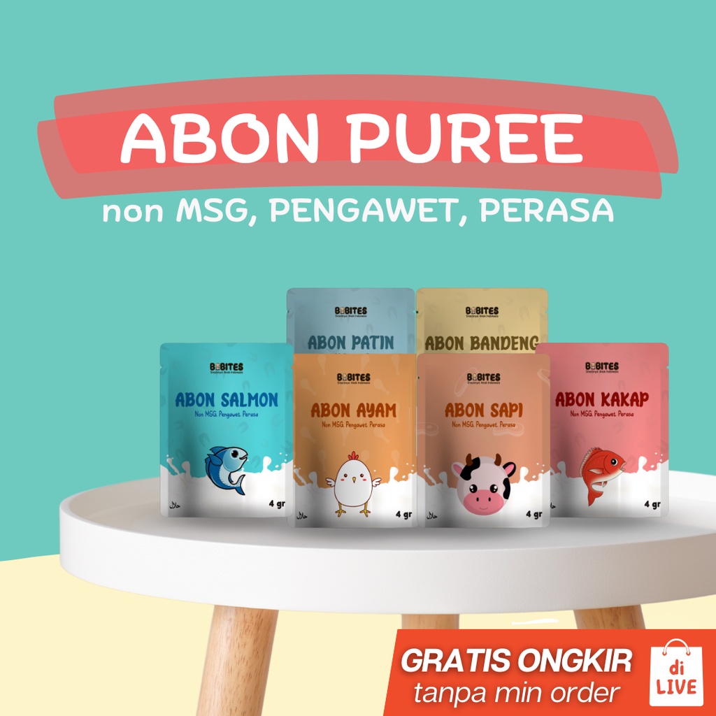 

BEBITES - Abon Bayi 1+ Sachet 4g - NON MSG MPASI