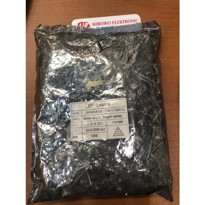 LED 8MM PUTIH SUPER BRIGHT WB27