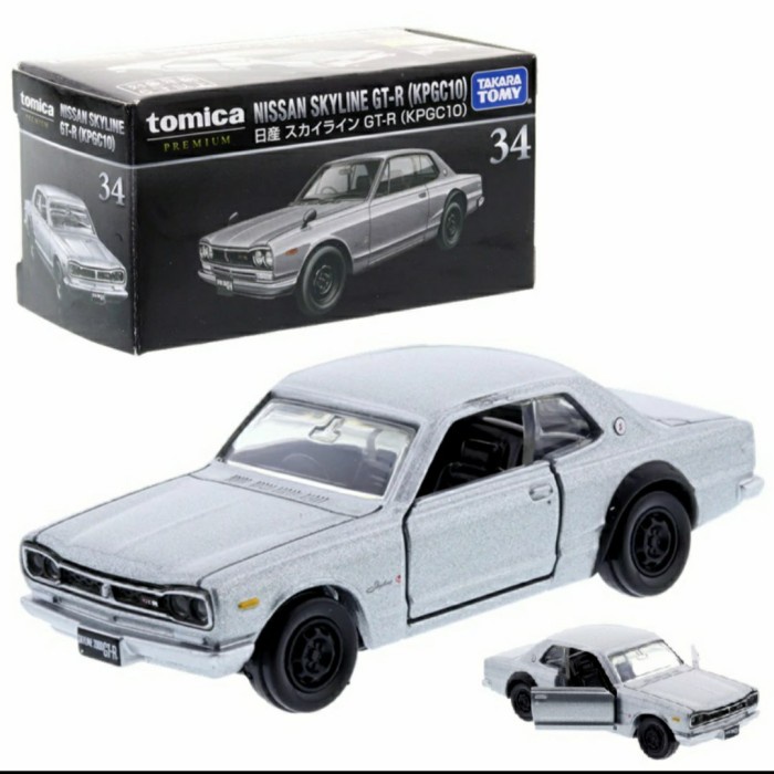 Tomica Premium 34 Nissan skyline GT-R (KPGC10) silver