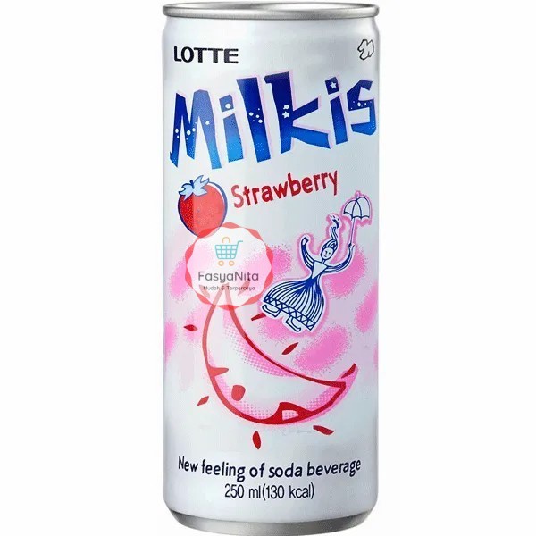 

Lotte Milkis Soft Drink Minuman Soda Rasa Susu & Yogurt (250ml) - Stroberi Pink - FasyAnita Mart Denpasar