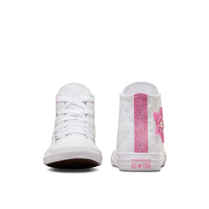 Converse CTAS Girls's Sneakers - White/Oops Pink/White