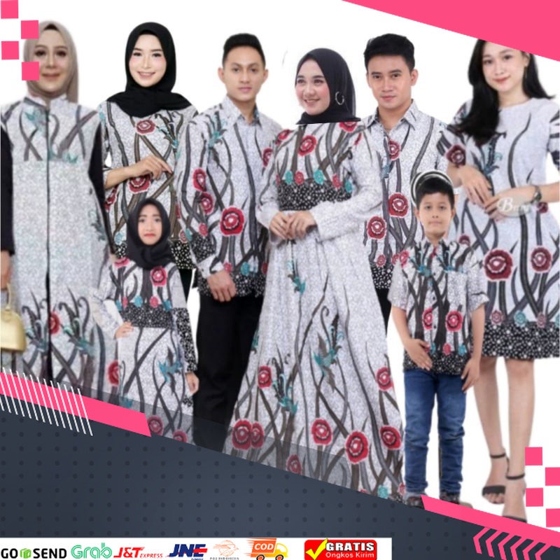 TREND BATIK MASA KINI DESAIN BARU HARGA MURAH /Baju Batik pasangan seragam Batik Couple Keluarga Mod