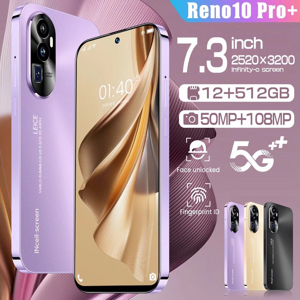 [BEST SELLING] Produk Baru HP Rino10 Pro+ HP Murah Model terlaris tahun 2023 HP 7.3Inci  12GB + 512G