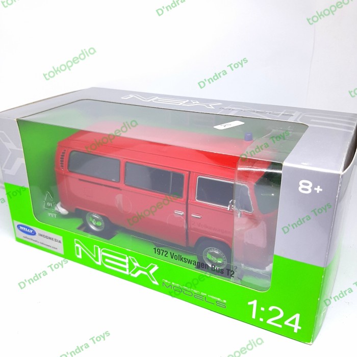 Diecast  Mobil Volkswagen Bus T2  Diecast VW Combi Metal 1:24