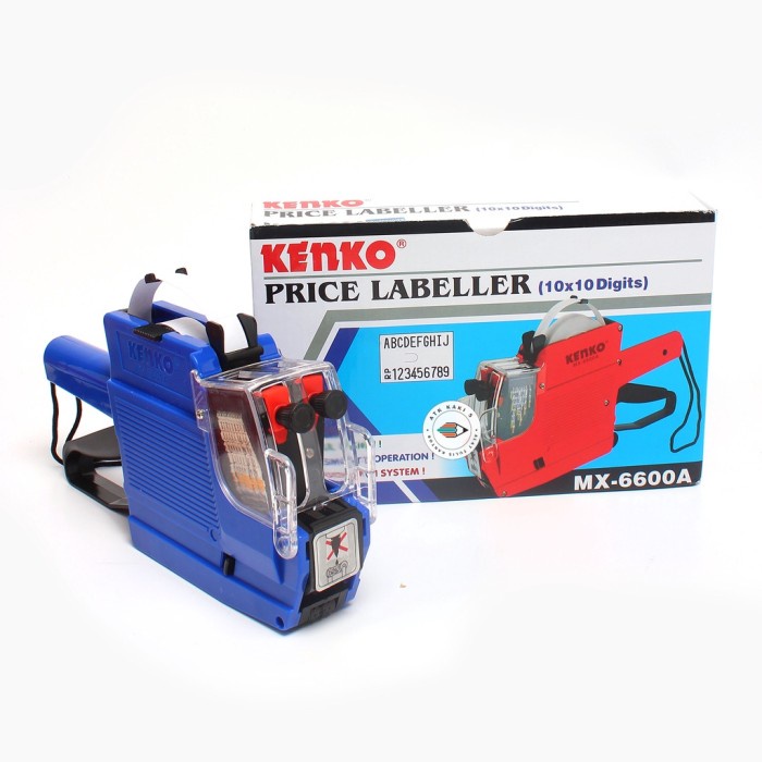 

ALAT LABEL HARGA / PRICE LABELLER KENKO MX-6600A 10 DIGITS, 2 LINES