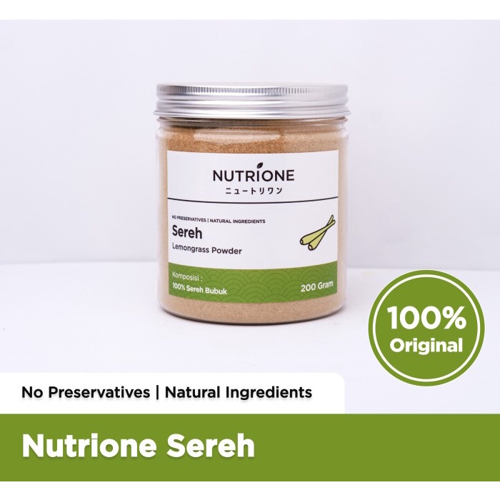 

Promo Bisa COD Sereh/Serai Bubuk / Lemongrass Powder Premium Original Nutrione