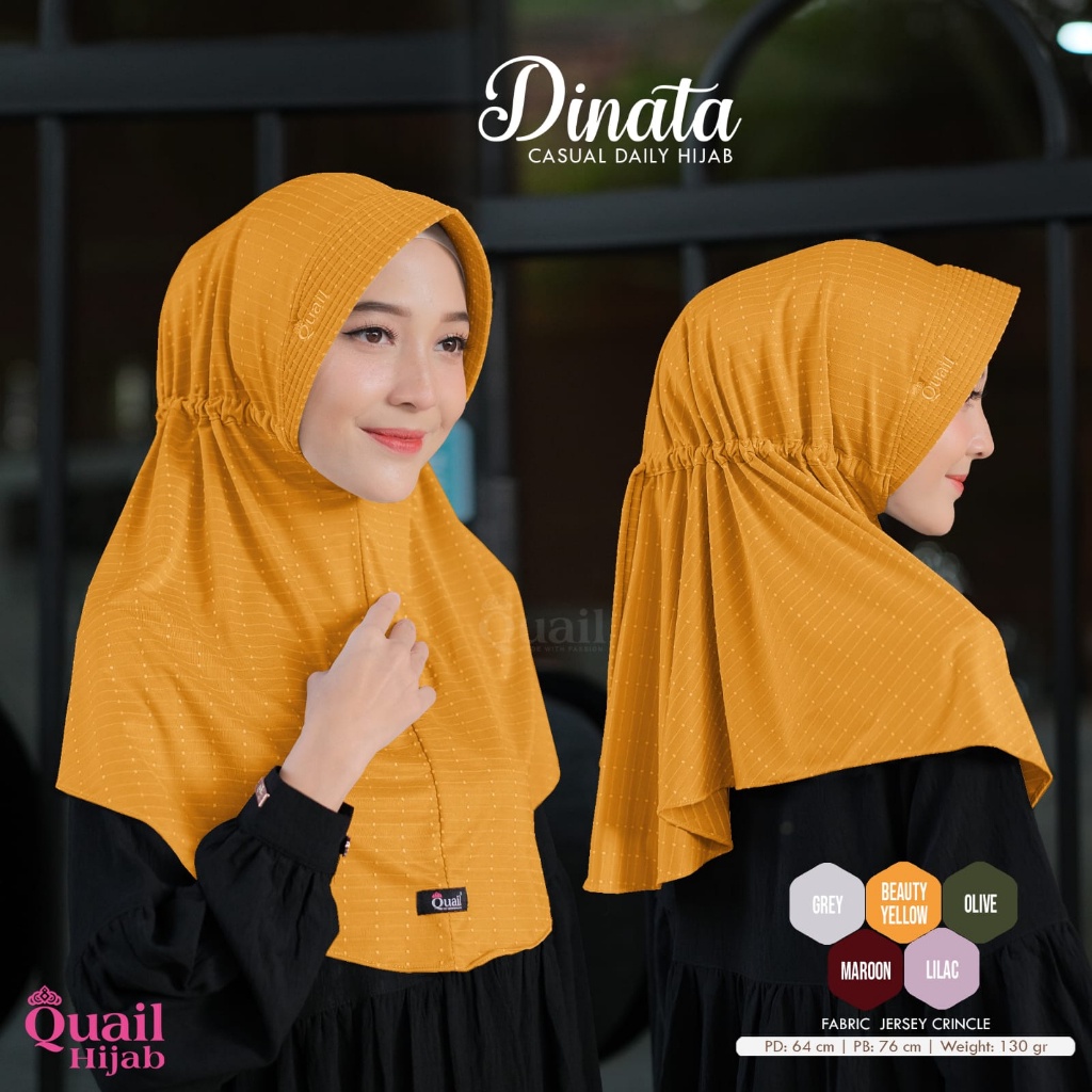 Dinata Daily Hijab Original Quail Hijab Dinata Casual Daily Hijab Original Quail Hijab Instan Quail 