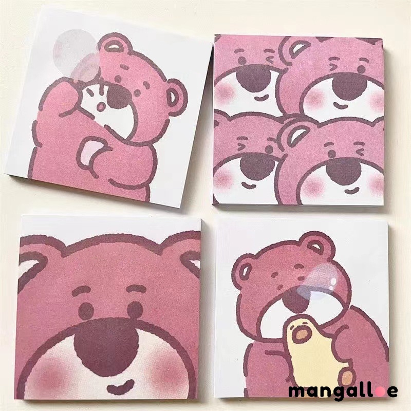 

Catatan Post-t Beruang Stroberi Lucu Catatan Siswa Alat Tulis Catatan Lengket Tinggi - MG