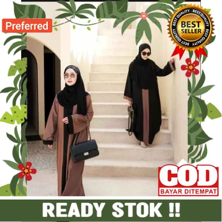 Gamis Terbaru Abaya Turki Katun premium viral 2023// S M L XL XXL XXL UKURAN ALL SIZE