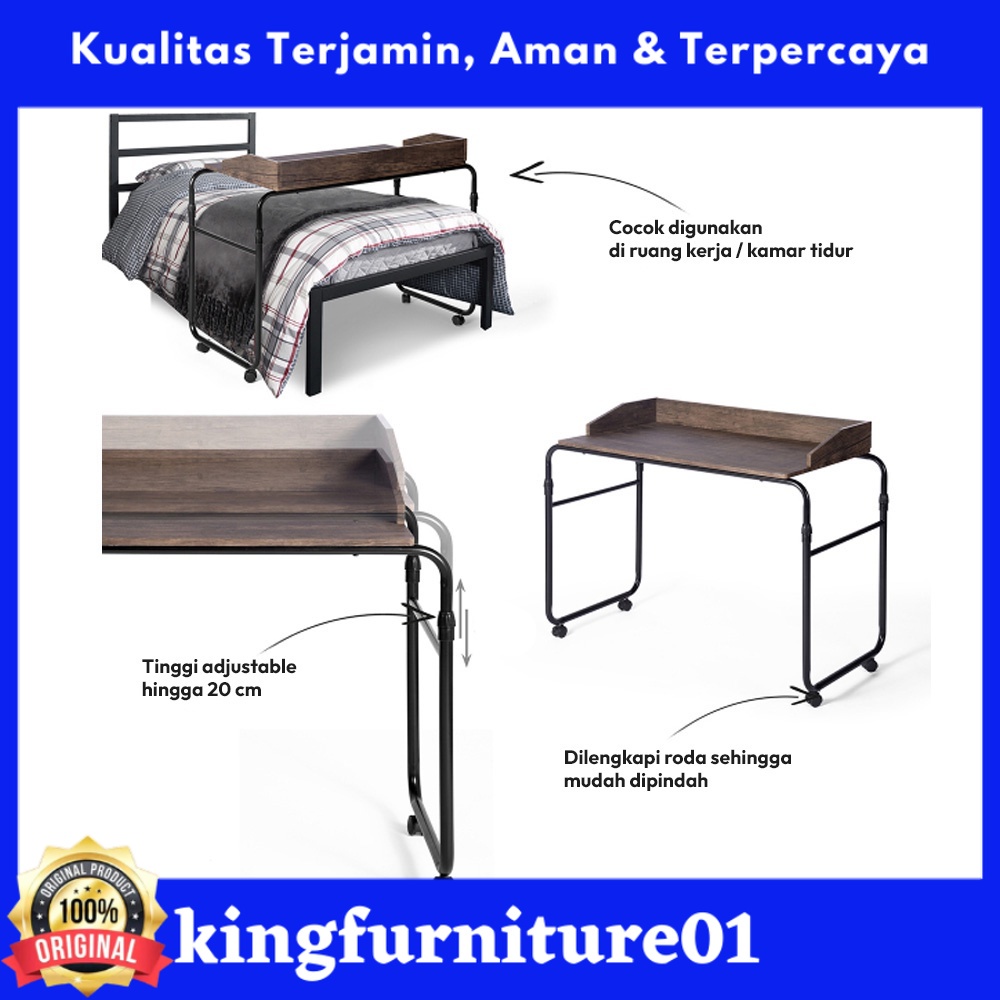 Informa Farro Meja Kantor Adjustable - Cokelat/Meja Kantor/meja