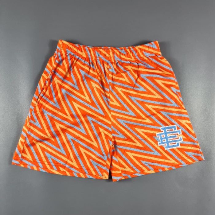 Celana Eric Emanuel Shorts Basket Streetwear Style Shorts Orange