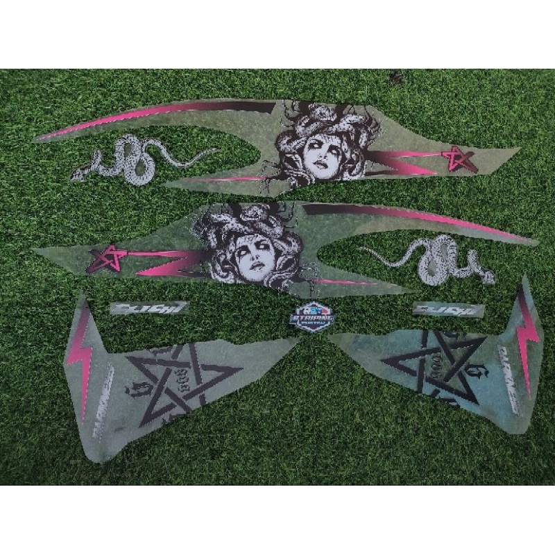 STRIPING STICKER VARIO LED NEW 150 125 TRANSPARAN MEDUSA