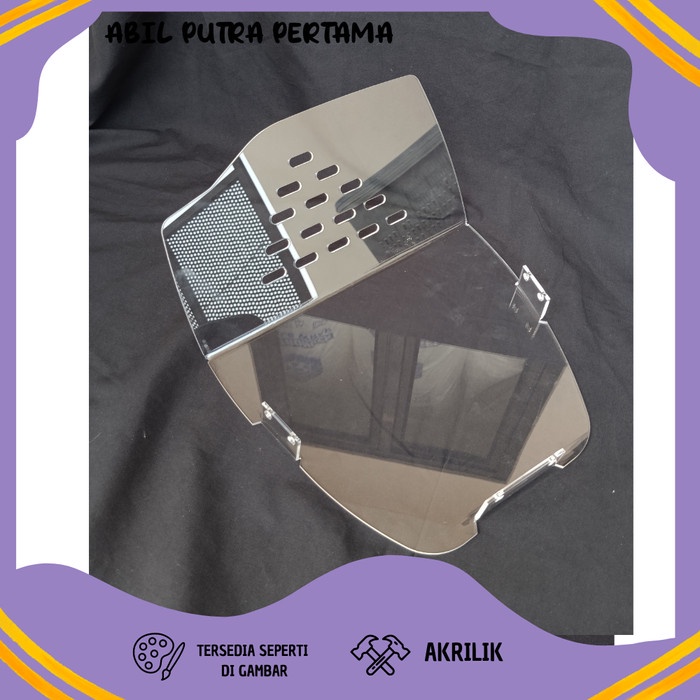 Pembatas Box Pcx Sekat Bagasi Mika Pcx Downdraft Transparant Pcx 160