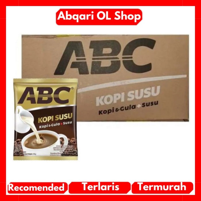 

ABC Susu Kopi + Gula + Susu Dapat 1 Dus Isi 12 Renceng