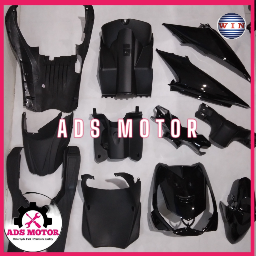 Full Body Beat Karbu KVY 2008 2009 2010 2011 Hitam WIN | complete set bodi kasar halus motor karbura