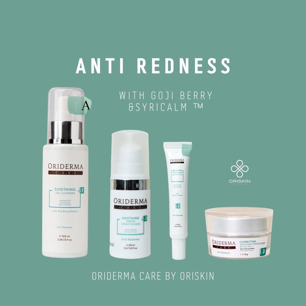 Oriderma Care Series Anti Redness/ Paket Lengkap / Paket Perawatan