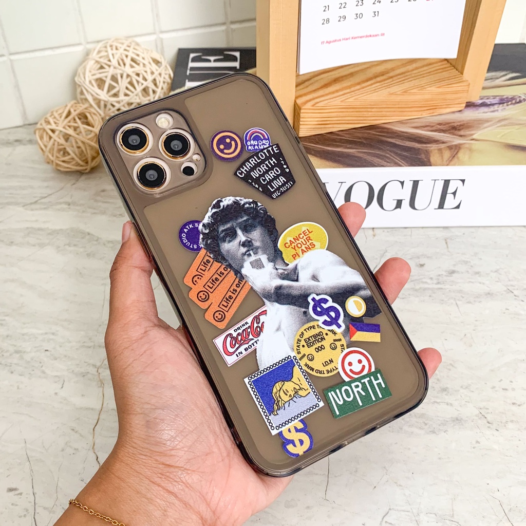 ro.case TRANSLUCENT MOBILE PHONE CASE CLASSIC ART STATUE IPHONE CASE CASING IPHONE TRANSLUCENT IPHON