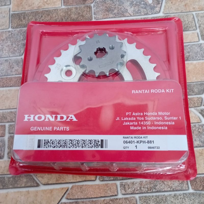 HM gear set + rantai karisma / gir set + rantai karisma - Kirana - Supra x 125 KPH