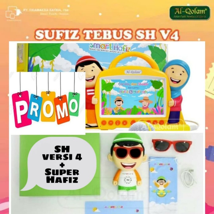 Mainan Edukasi Anak Edukatif Smart Hafiz versi 4 + Super Hafiz New Original Garansi Resmi Al qolam