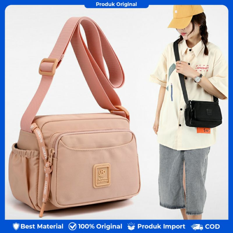 YT64RF BOBO FASHION -Tas selempang wanita bobo 9608 Tas selempang original nilon waterproof