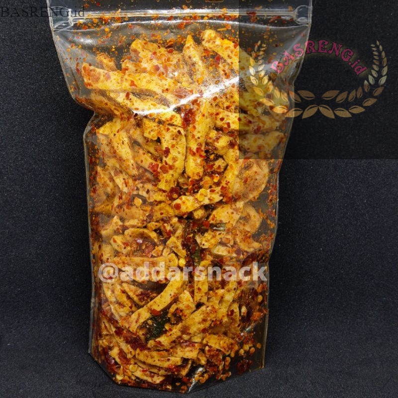 

( BASRENG.id ) Basreng Stik Bumbu Basah Daun Jeruk/Basreng Pedas 100 Gram Bumbu melimpah