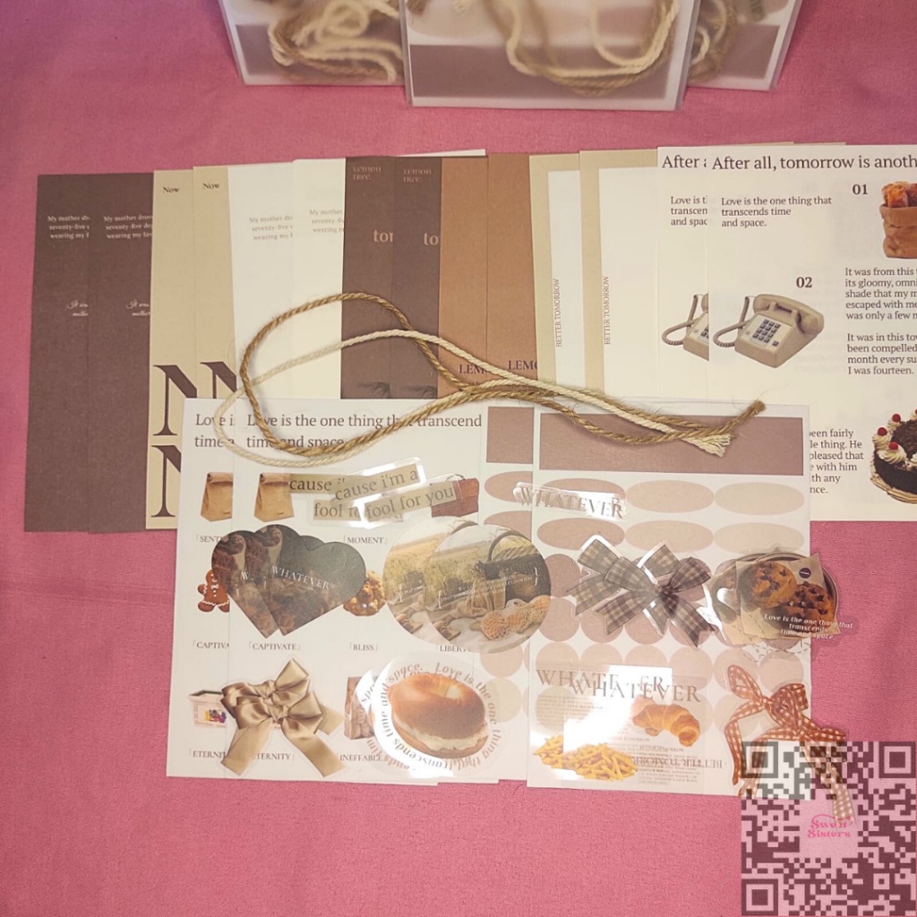 

Paket Starter Kit Journaling Brown Theme DIY Scrapbook Perlengkapan Pemula untuk Bullet Jurnal Murah