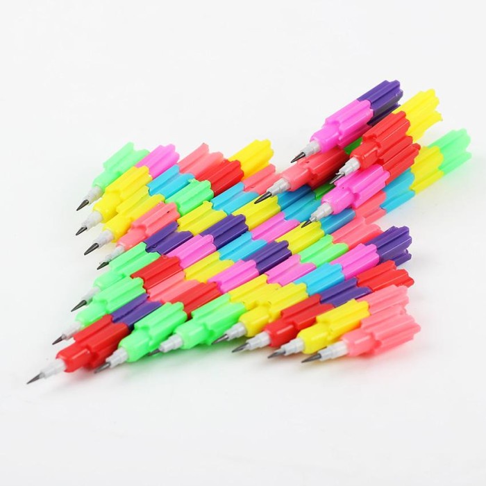 

Lego Pensil Rainbow Building Blocks Pencil Toy