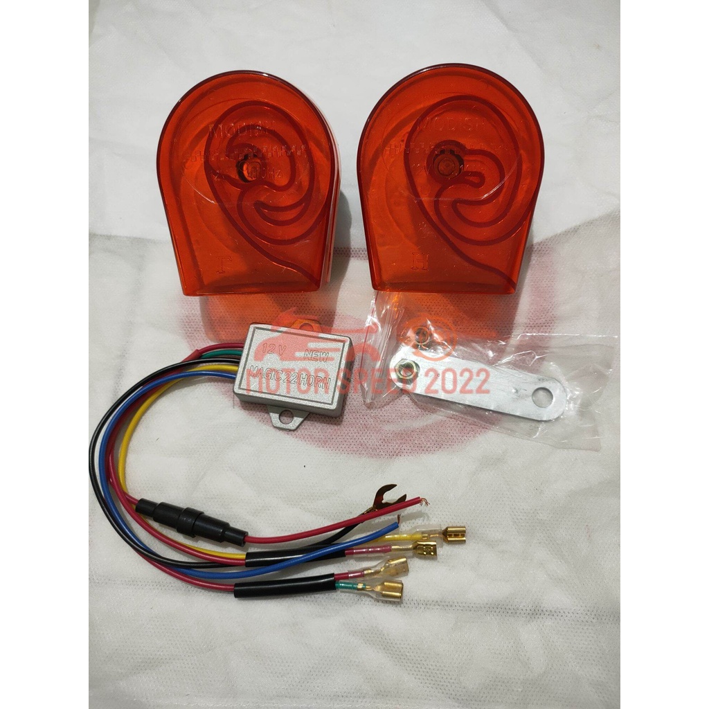 klakson gema echo 22 suara / klakson telolet 22 suara  12 volt motor dan mobil