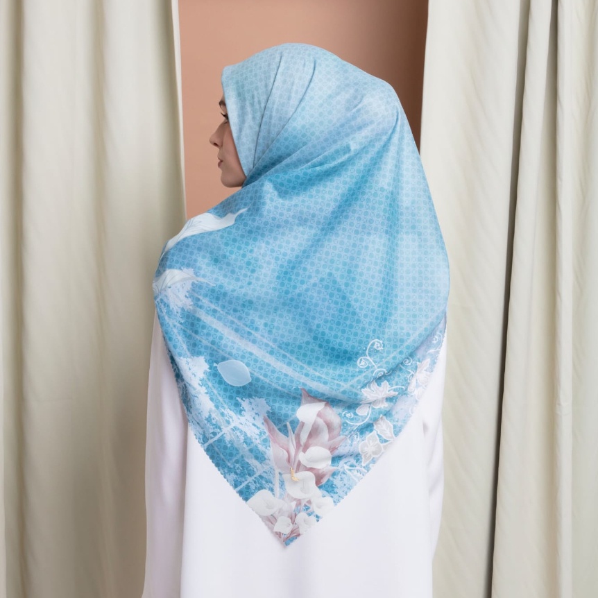 ELZATTA HIJAB PREMIUM KANARA PESONA DIENG PLATEU JILBAB SCARF KERUDUNG SEGIEMPAT MOTIF ELZATTA
