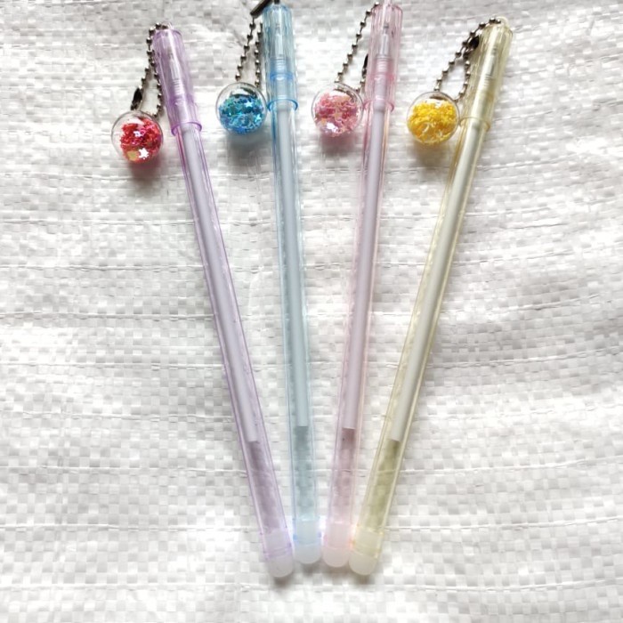 

pen gel gantungan bola bulat mute isi 12 -yu85