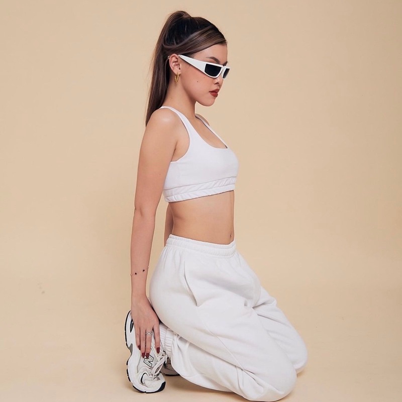 First Time Round - Sports Bra - White