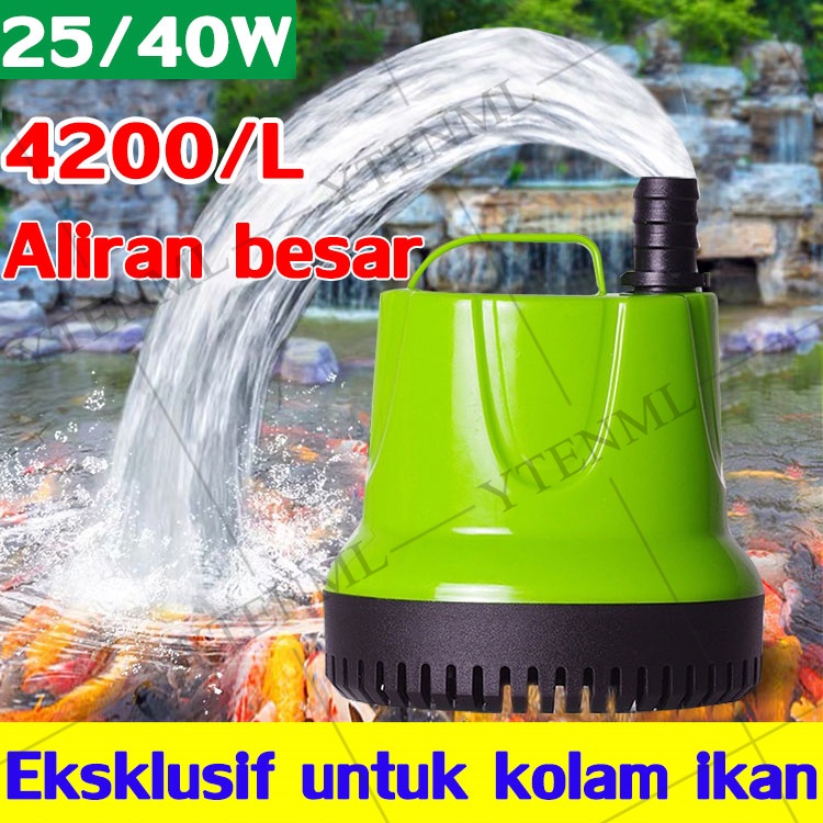 JS46D Pompa Celup Filter Aquarium 25/50/80/100 Watt PSP 4200/6000/7200/8000 Liter Per Jam Power Head Mesin Air Kolam Ikan Koi
