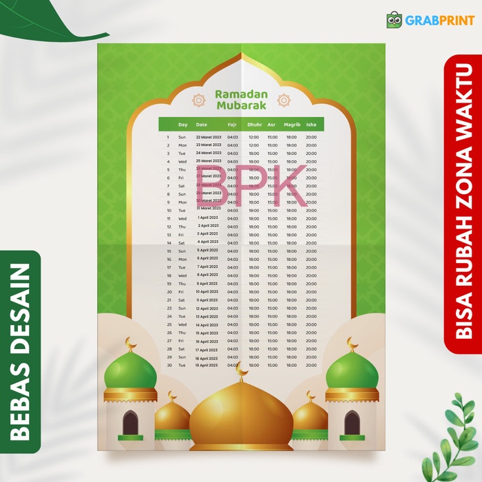 

TERMURAH Jadwal Imsakiyah 2023 Ramadan 1445 H Cetak Brosur Puasa Imsak - 1000