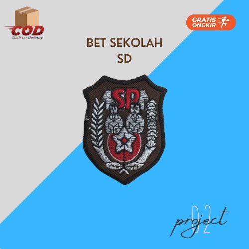 Bet Badge Sekolah Logo Osis Bordir Sablon SD SMP SMA