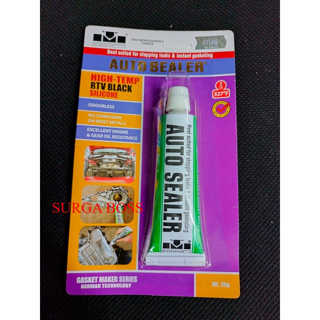 

Lem AUTO SEALER merk KLEBERMAN / KLEBERMANN Hitam 30gr / Lem Sealant Gasket