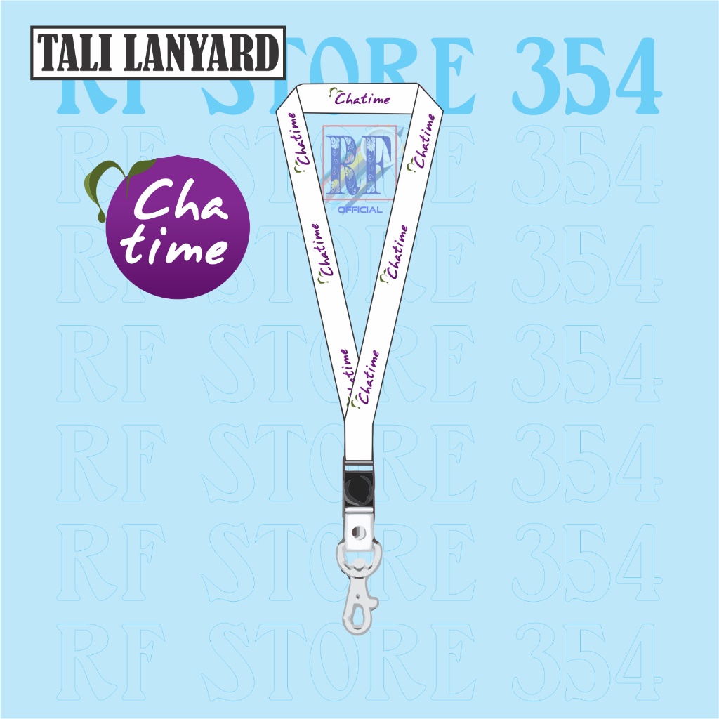 

TALI LANYARD CHATIME LOGO CHA TIME - TALI ID CARD GANTUNGAN KUNCI GANTUNGAN FLASHDISK GANTUNGAN NAMETAG TALI LANYARD BEST SELLER COD