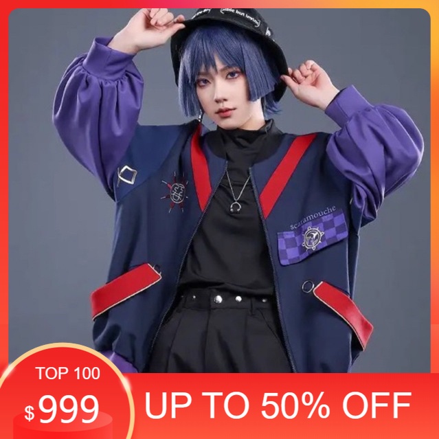 AKSESORIS COSPLAY/ Scaramouche Genshin Impact Cosplay Jaket Cosplayer Jacket Cowok Wanita Unisex Cew