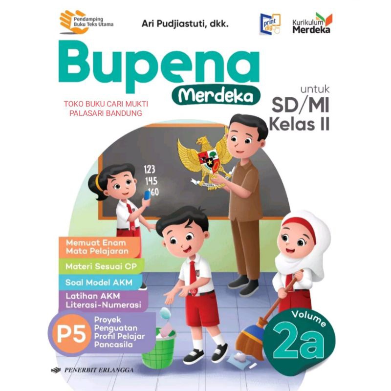Erlangga Buku Bupena Merdeka Kelas 2A Kurikulum Merdeka